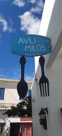 Essen in Avli Milos in Griechenland