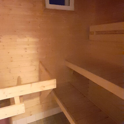 Sauna in der Unterkunft
